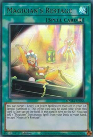 Magician's Restage (Ultra Rare) (MAMA-EN086) - Magnificent Mavens 1st Edition
