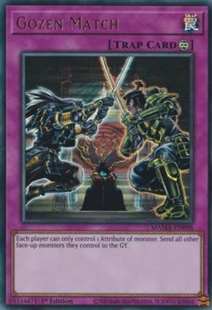 Gozen Match (Ultra Rare) (MAMA-EN098) - Magnificent Mavens 1st Edition
