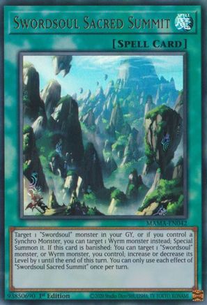 Swordsoul Sacred Summit (Ultra Rare) (MAMA-EN042) - Magnificent Mavens 1st Edition