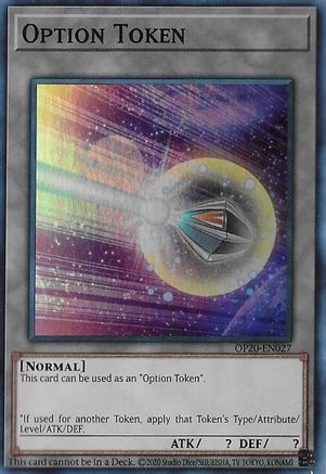 Option Token (Super Rare) (OP20-EN027) - OTS Tournament Pack 20 Unlimited