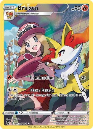 Braixen (TG01/TG30) [SWSH12 Silver Tempest Trainer Gallery] Holofoil - Ultra Rare