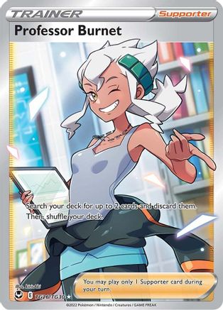 Professor Burnet (TG26/TG30) [SWSH12 Silver Tempest Trainer Gallery] Holofoil - Ultra Rare