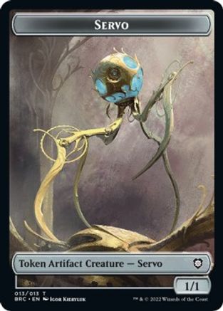 Servo // Phyrexian Horror Double-Sided Token (BRC-13 // 11) [Commander: The Brothers' War]