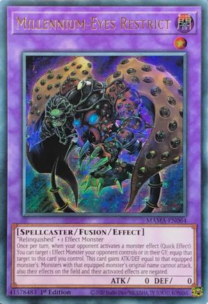 Millennium-Eyes Restrict (Ultra Pharaoh’s Rare) (MAMA-EN064) - Magnificent Mavens 1st Edition