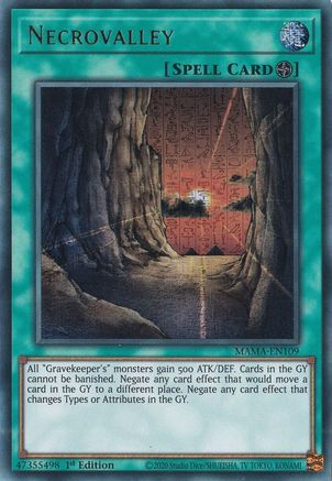 Necrovalley (Ultra Pharaoh’s Rare) (MAMA-EN109) - Magnificent Mavens 1st Edition