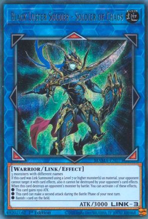 Black Luster Soldier - Soldier of Chaos (Ultra Pharaoh’s Rare) (MAMA-EN073) - Magnificent Mavens 1st Edition