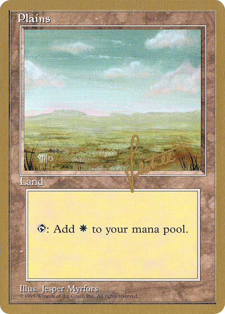 Plains (A) - 1996 Bertrand Lestree (4ED) [Pro Tour Collector Set]