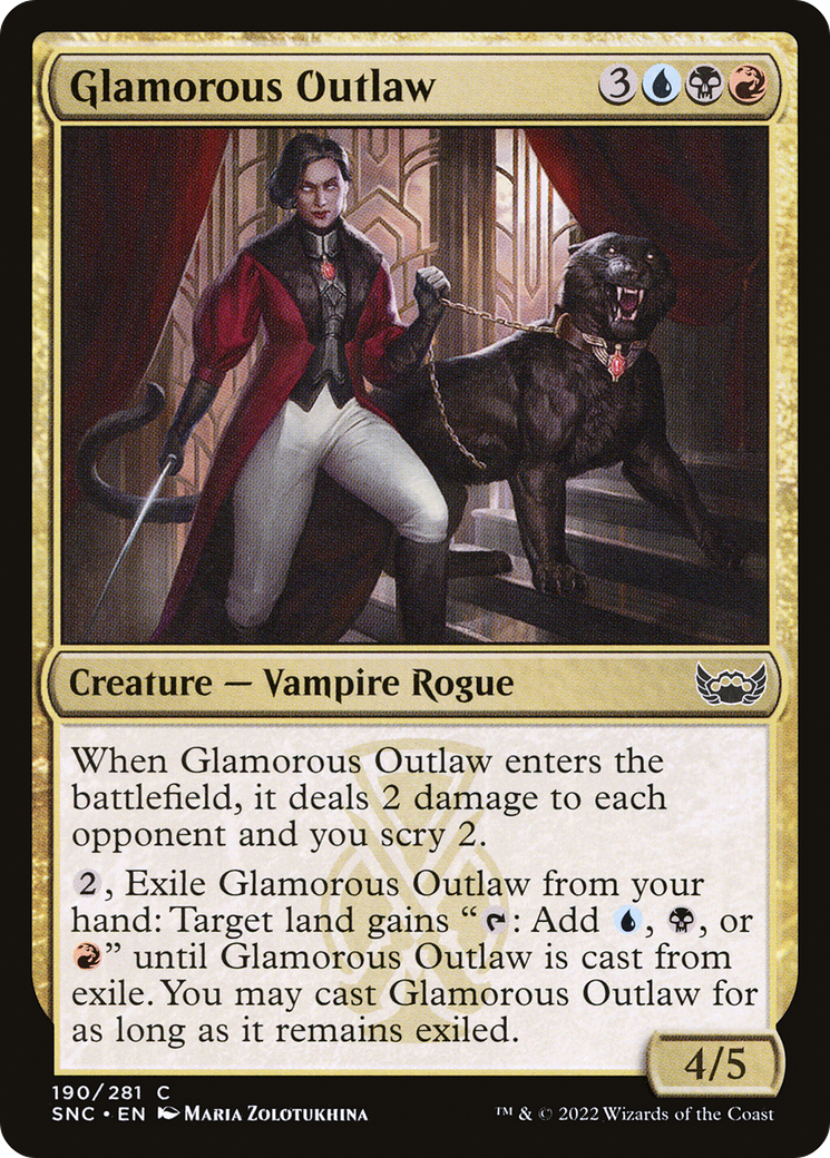 Glamorous Outlaw - Foil [Streets of New Capenna]