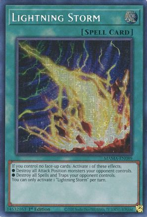 Lightning Storm (Secret Pharaoh’s Rare) (MAMA-EN089) - Magnificent Mavens 1st Edition