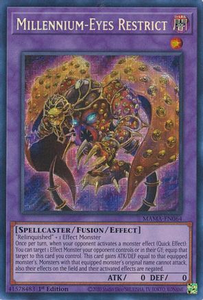 Millennium-Eyes Restrict (Secret Pharaoh’s Rare) (MAMA-EN064) - Magnificent Mavens 1st Edition