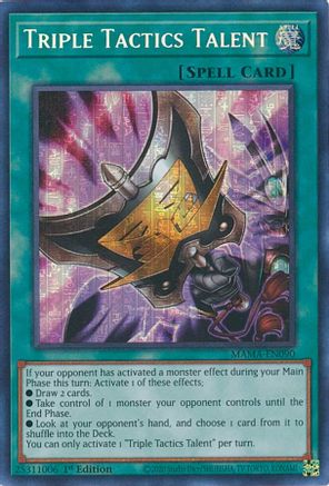Triple Tactics Talent (Secret Pharaoh’s Rare) (MAMA-EN090) - Magnificent Mavens 1st Edition