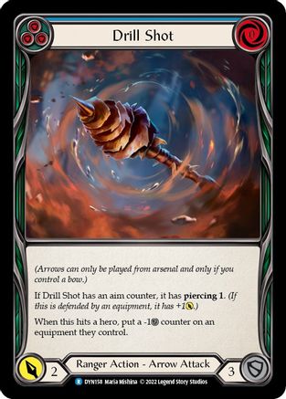 Drill Shot (Blue) (DYN158) - Dynasty Rainbow Foil