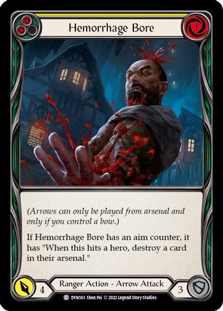 Hemorrhage Bore (Yellow) (DYN163) - Dynasty Rainbow Foil