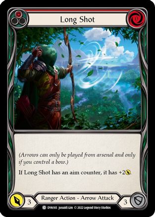 Long Shot (Red) (DYN165) - Dynasty Rainbow Foil