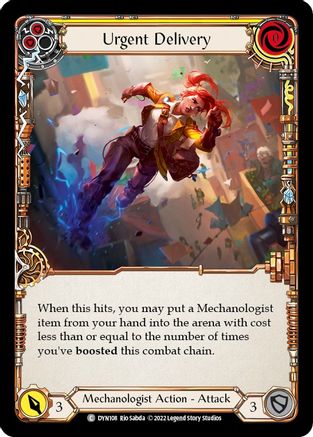 Urgent Delivery (Yellow) (DYN108) - Dynasty Rainbow Foil