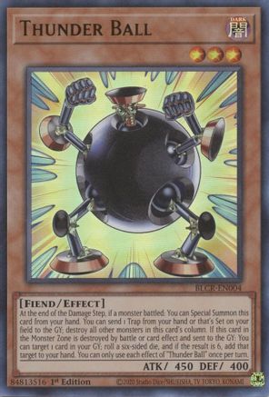 Thunder Ball (Ultra Rare) (BLCR-EN004) - Battles of Legend: Crystal Revenge 1st Edition