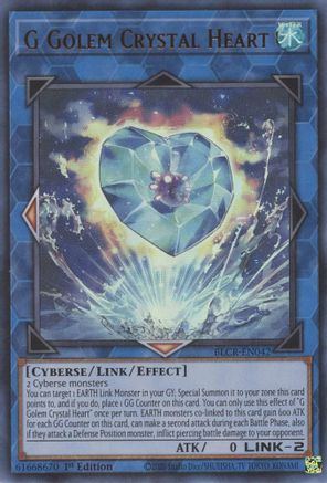 G Golem Crystal Heart (Ultra Rare) (BLCR-EN042) - Battles of Legend: Crystal Revenge 1st Edition