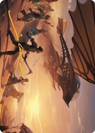Take Flight Art Card (Gold-Stamped Signature) (ASBRO-012) [Art Series: The Brothers' War]