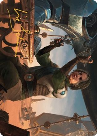 Tocasia, Dig Site Mentor Art Card (Gold-Stamped Signature) (ASBRO-040) [Art Series: The Brothers' War]