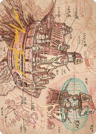 Defense Grid Art Card (Gold-Stamped Signature) (ASBRO-058) [Art Series: The Brothers' War]