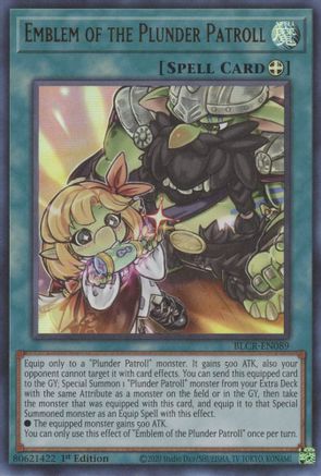 Emblem of the Plunder Patroll (Ultra Rare) (BLCR-EN089) - Battles of Legend: Crystal Revenge 1st Edition