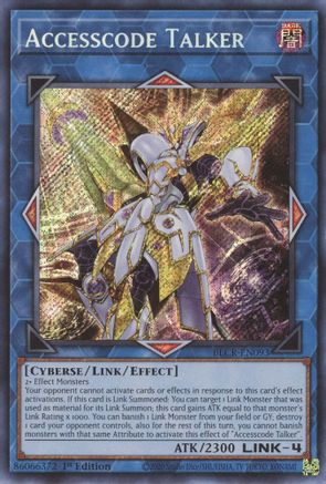 Accesscode Talker (Secret Rare) (BLCR-EN093) - Battles of Legend: Crystal Revenge 1st Edition