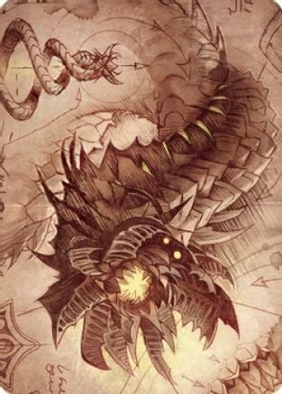 Wurmcoil Engine Art Card (ASBRO-081) [Art Series: The Brothers' War]