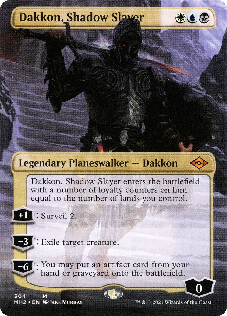 Dakkon, Shadow Slayer (Borderless) (MH2-304) [Modern Horizons 2]