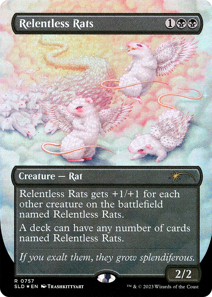 Relentless Rats (SLD-757) (Borderless) [Secret Lair Drop] Foil