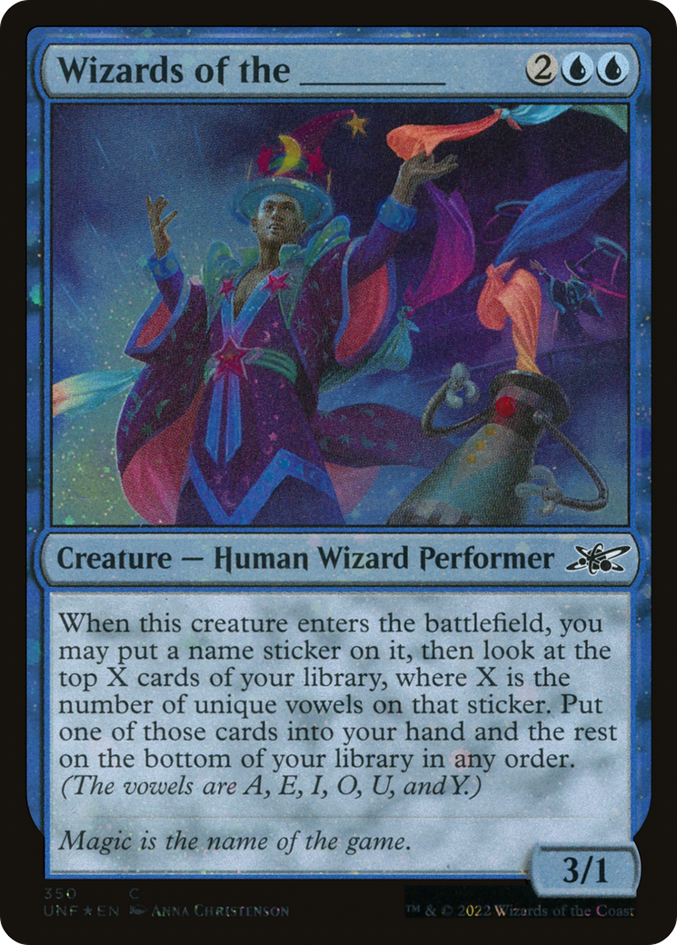 Wizards of the _______ (Galaxy Foil) (UNF-350) [Unfinity] Foil