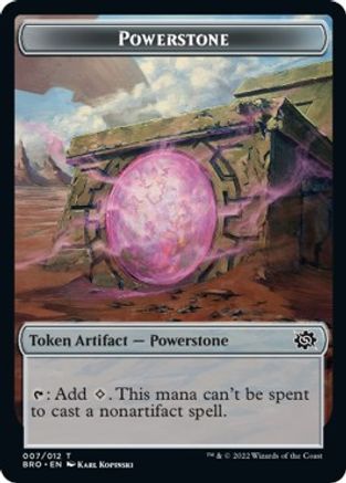 Powerstone // Construct (005) Double-sided Token [The Brothers' War] Foil