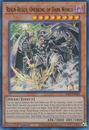 Reign-Beaux, Overking of Dark World (Ultra Rare) (SR13-EN001) - Structure Deck: Dark World 1st Edition