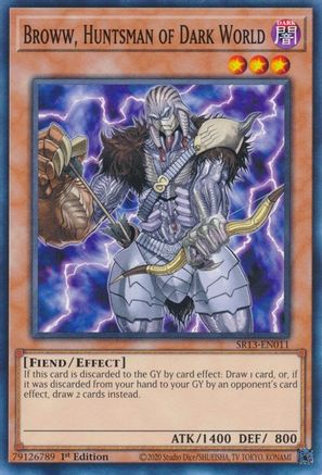 Broww, Huntsman of Dark World (Common) (SR13-EN011) - Structure Deck: Dark World 1st Edition