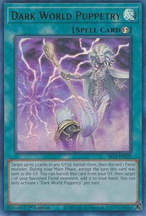 Dark World Puppetry (Ultra Rare) (SR13-EN025) - Structure Deck: Dark World 1st Edition