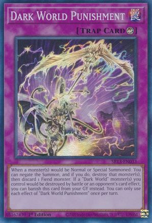 Dark World Punishment (Super Rare) (SR13-EN033) - Structure Deck: Dark World 1st Edition