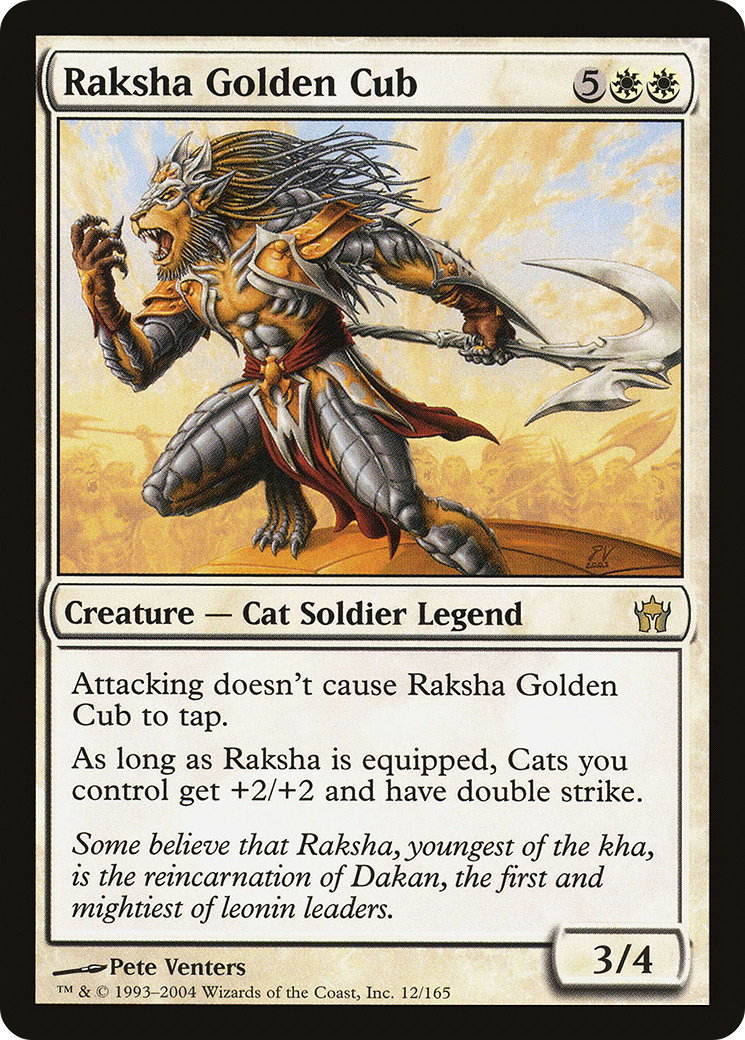Raksha Golden Cub (5DN-012) [Fifth Dawn] Foil
