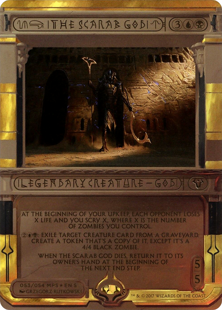 The Scarab God (MPS2-053) (Borderless) [Amonkhet Invocations] Foil