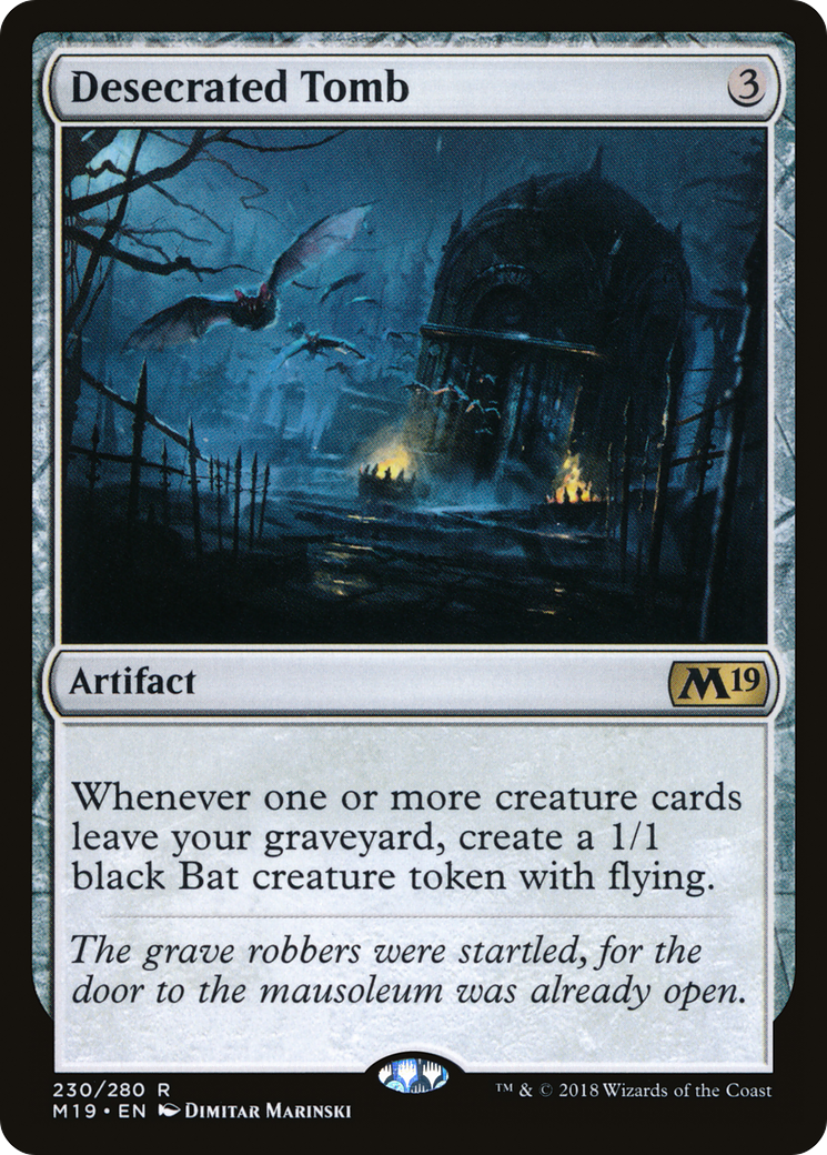 Desecrated Tomb (M19-230) [Core Set 2019] Foil