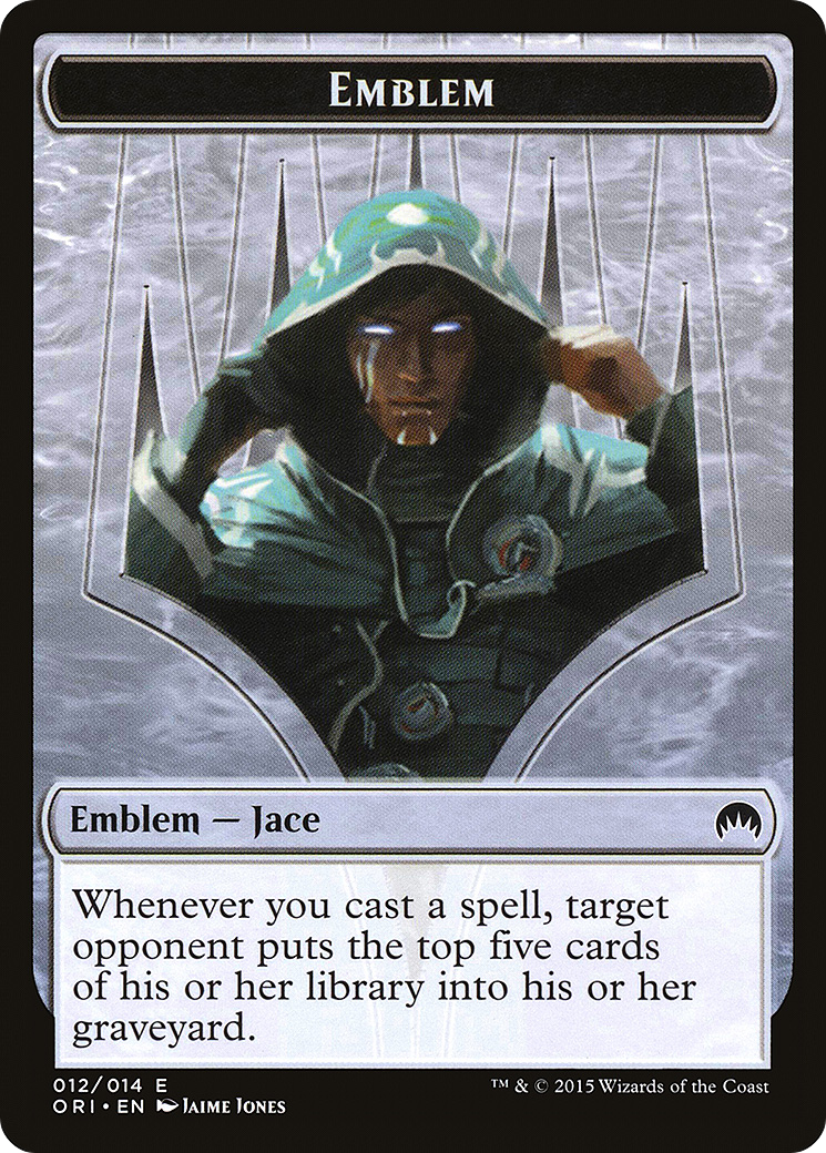 Emblem - Jace, Telepath Unbound (ORI-012) [Magic Origins Tokens]