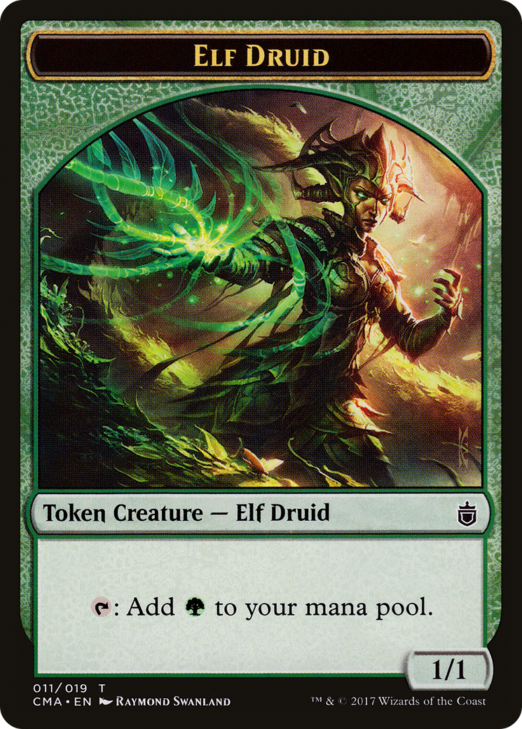 Elf Druid Token (CMA-011) [Commander Anthology Tokens]