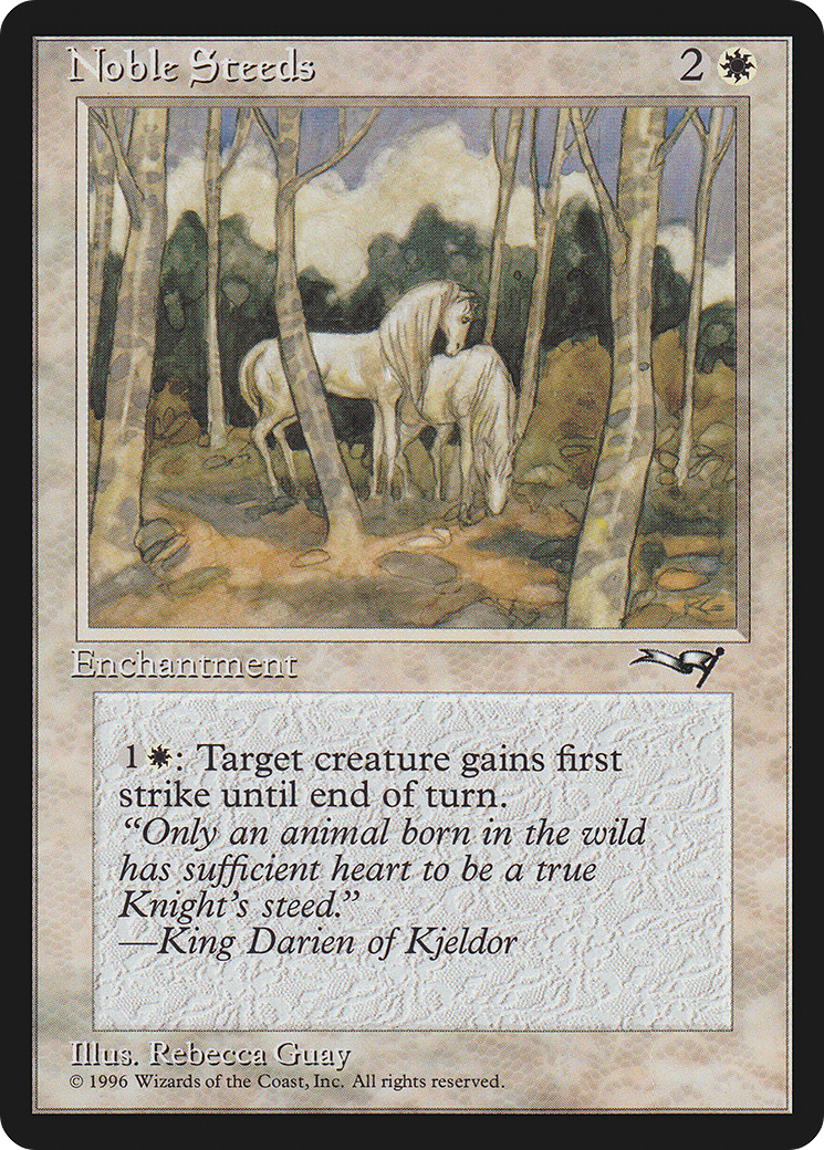 Noble Steeds (Trees in Forefront) (ALL-141) [Alliances]