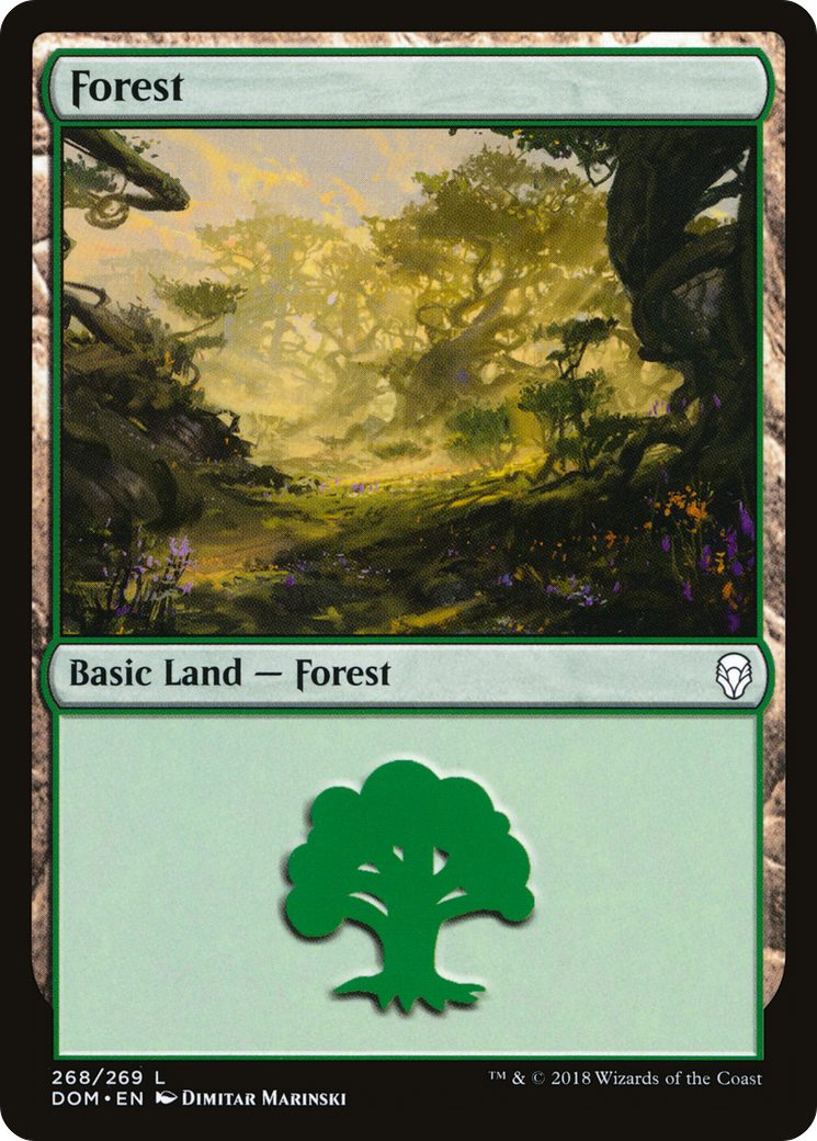 Forest (268) - Foil [Dominaria]