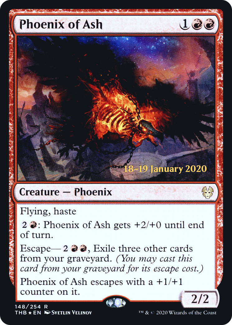 Phoenix of Ash (PRE-148) [Theros Beyond Death Promos] Foil