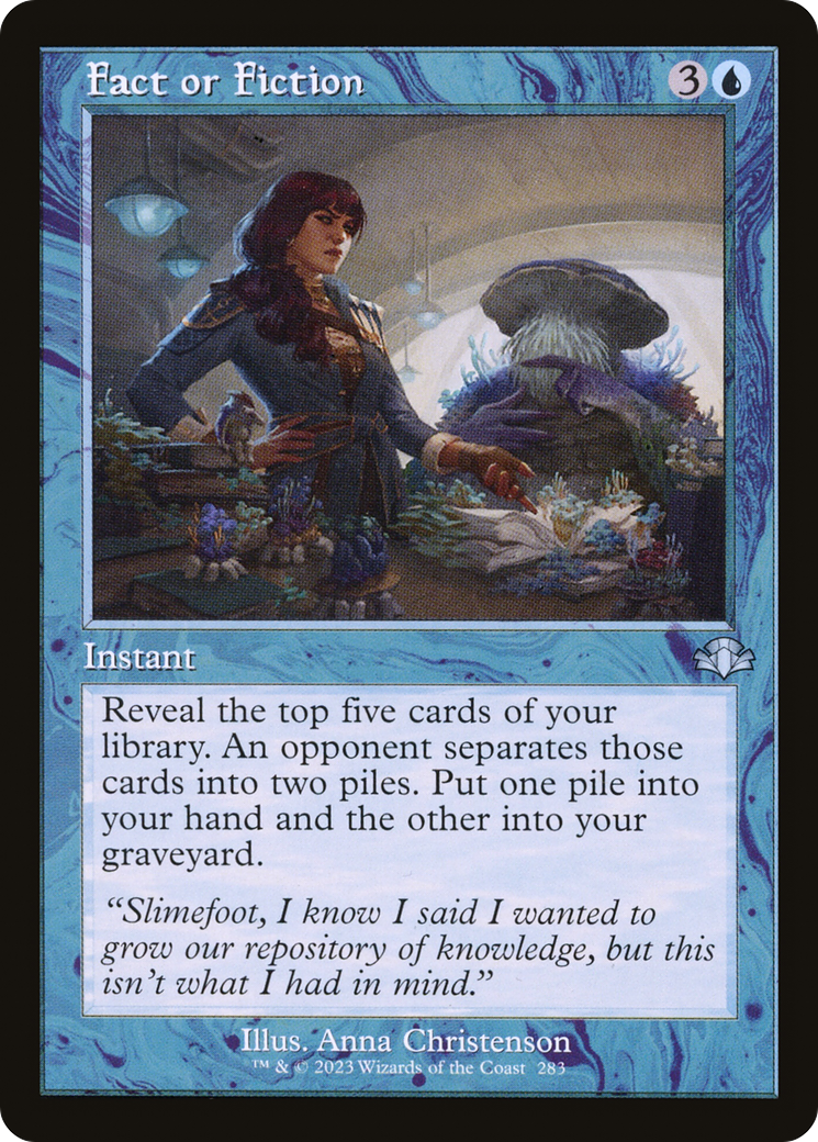 Fact or Fiction (Retro Frame) (DMR-283) [Dominaria Remastered]