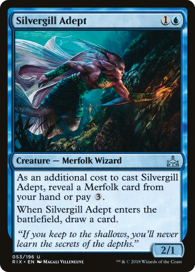 Silvergill Adept (RIX-053) [Rivals of Ixalan] Foil