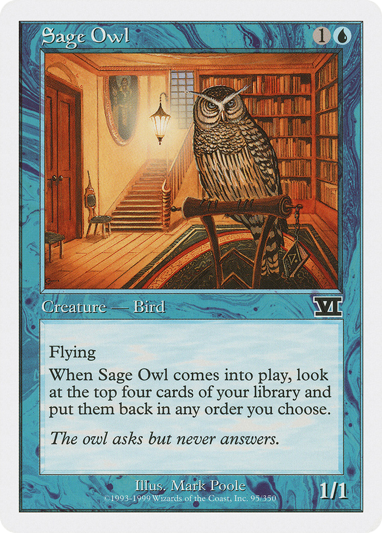 Sage Owl (6ED-095) [Classic Sixth Edition]