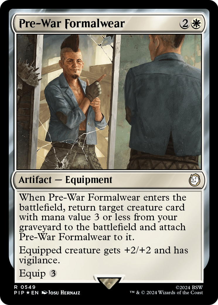 Pre-War Formalwear (Surge Foil) (PIP-549) [Fallout] Foil