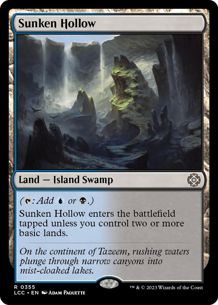 Sunken Hollow (LCC-355) [The Lost Caverns of Ixalan Commander]