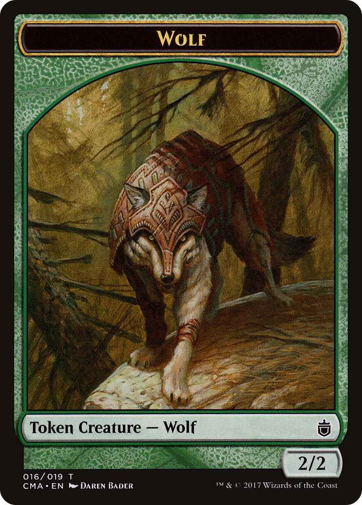 Wolf Token (CMA-016) [Commander Anthology Tokens]