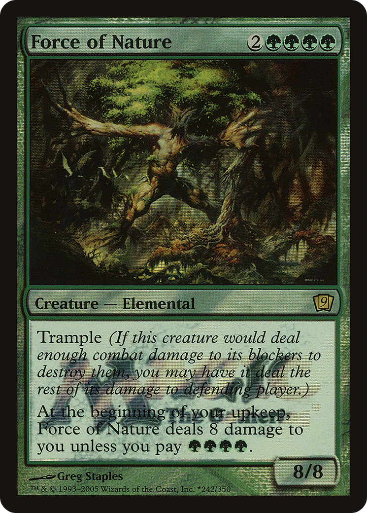 Force of Nature (LARP-242) [Ninth Edition Promos] Foil
